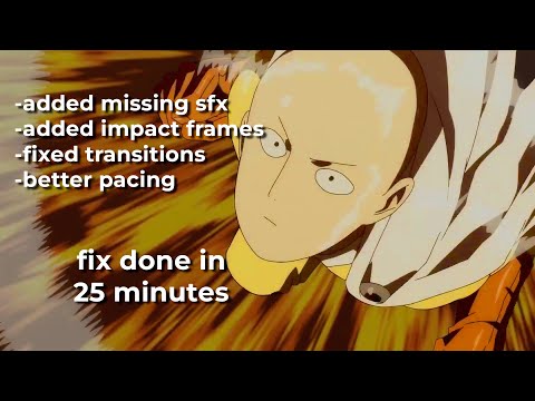 I tried to fix Saitama vs Orochi (One Punch Man season 3 episode 12)