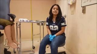 Below the Knee Cast with a Patient Seated