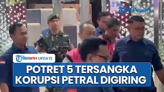 Rampung Diperiksa, 5 Tersangka Korupsi Petral Diborgol, Pakai Rompi Digiring ke Mobil Tahanan