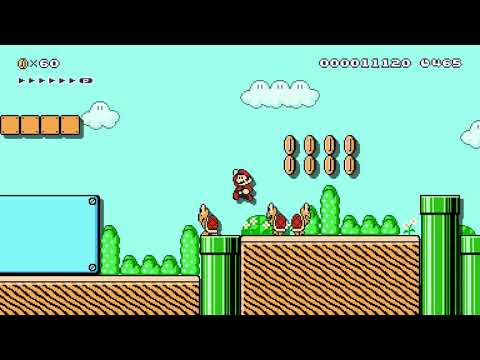 W1-2 Grassy Plant & Pipes Cave! by Jσşʜᴜα 🍄 Super Mario Maker 2 ✹Switch✹ #aru