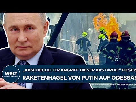 PUTINS KRIEG: "Abscheulicher Angriff der Bastarde!" Fieser Russen-Raketenhagel auf Odessa