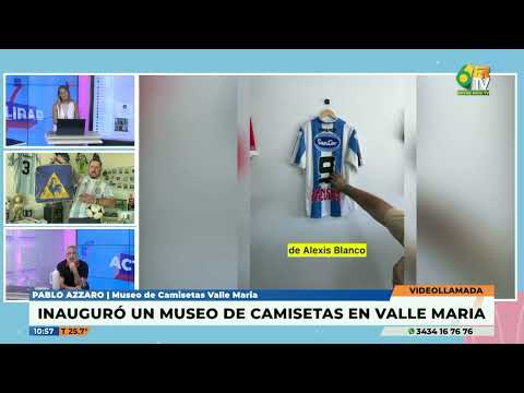 Pablo Azzaro   Inauguró un museo de camisetas de fútbol en Valle María