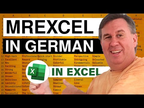 Excel - Learn German from MrExcel...? Uh...Really? Episode 1632a