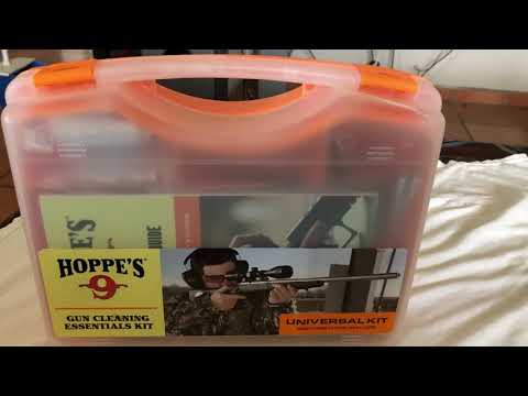 Unboxing Hoppes gun cleaning