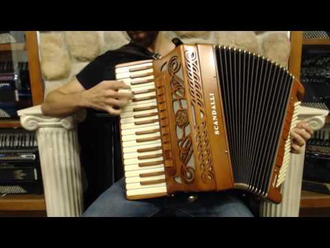 SCANINTAIRH96CW - NEW Cherry Scandalli Intense Air Piano Accordion LMMH 37 96 $8999