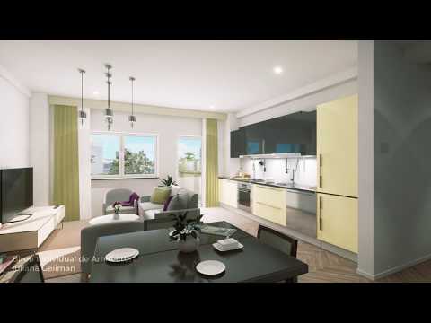 Apartament cu 2 camere - Ansamblul Teilor Residence Bacău - propunere de amenajare