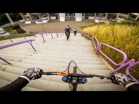 URBAN DOWNHILL MTB Street Tour AUE, GERMANY - Lukas Knopf