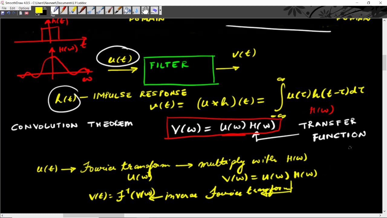 Lecture 11: Filtering and its Relation to Convolution through example of a lowpass filter