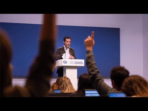 Rueda de prensa de Borja Sémper 