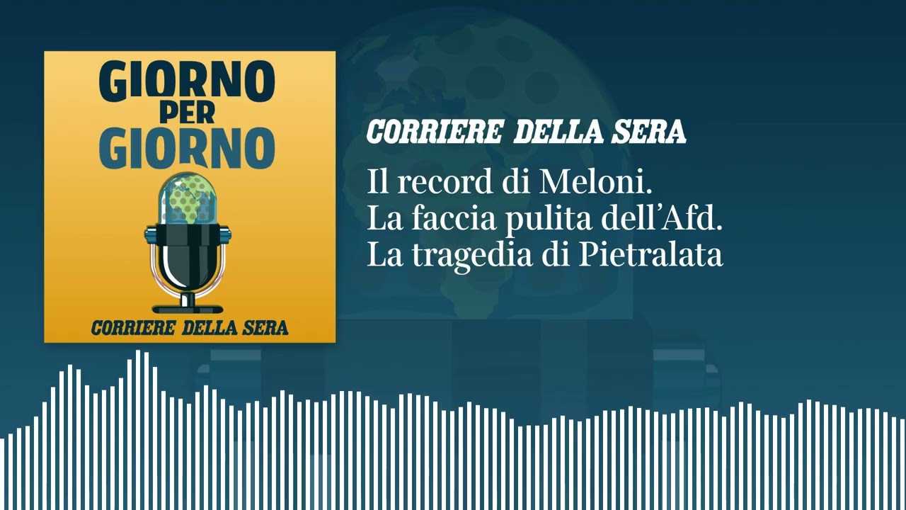 Ep. del 4/09/2026 | Il record di Meloni. La faccia pulita dell’Afd. La tragedia di Pietralata