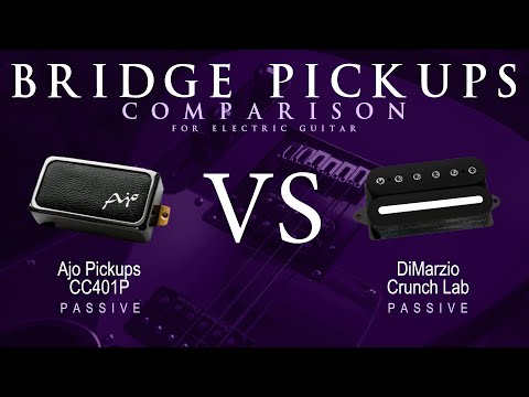 Ajo CC401P vs DiMarzio CRUNCH LAB - Passive Bridge Guitar Pickup Comparison Tone Demo