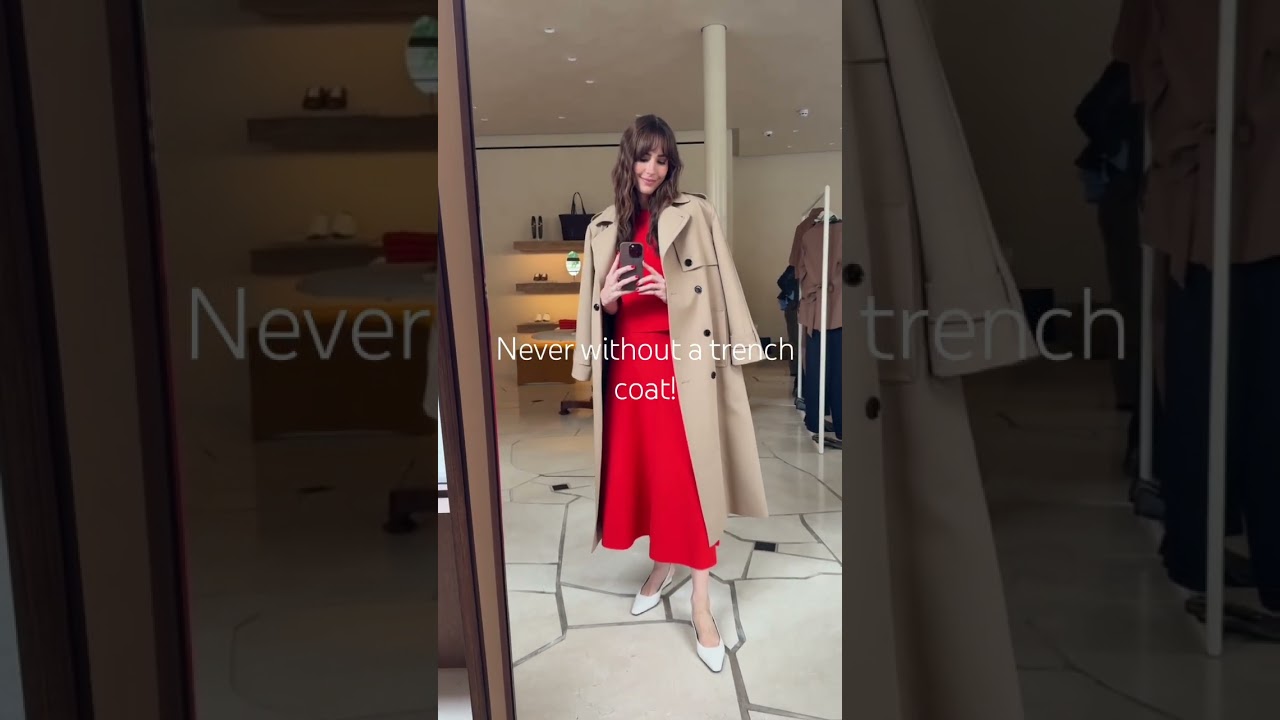 Never without a trench coat!