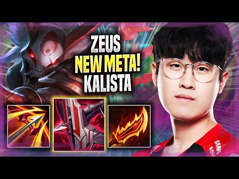 ZEUS CRAZY NEW META KALISTA TOP! - T1 Zeus Plays Kalista TOP vs Jayce! | Season 2022