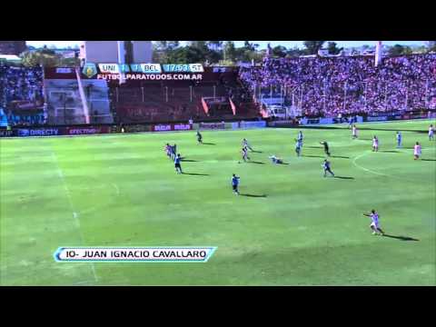 Gol de Cavallaro. Unión 1 Belgrano 1. Fecha 12. Torneo Final 2013