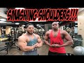 SMASHING SHOULDERS w/ NPC Bodybuilder Ryan Reyes | 9 WEEKS OUT | Layne Jackson VLOG #27