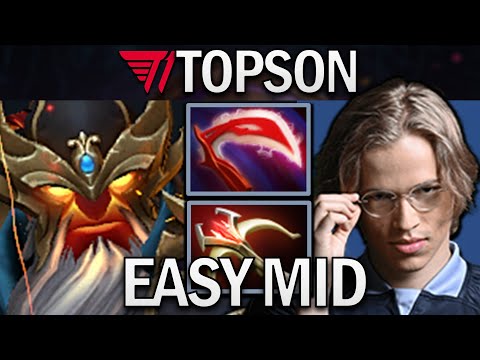 Ember Spirit Dota 2 Gameplay T1.Topson with Physical Build