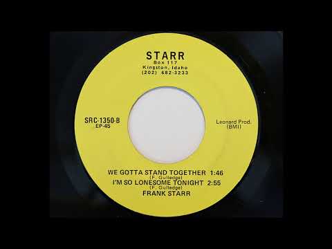 Frank Starr - I'm So Lonesome Tonight (Starr 1350)