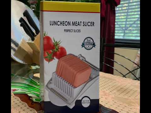 Luncheon meat slicer