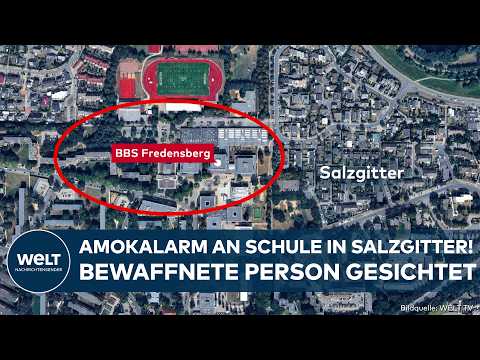 Video Thumbnail: AMOKALARM IN SALZGITTER: Verdächtige Person mit Waffe gesichtet! Schule wird geräumt