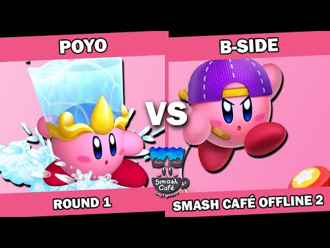 Poyo (Water) vs B-Side (Yo-Yo/Artist/Ninja) OFFLINE Kirby Fighters 2 Tournament Smash Cafe 06/15/22