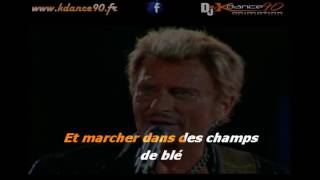 karaoké Johnny Hallyday  La fille aux cheveux clairs