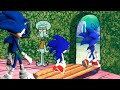 Squidward Kicks Every Sonic Out Of His House