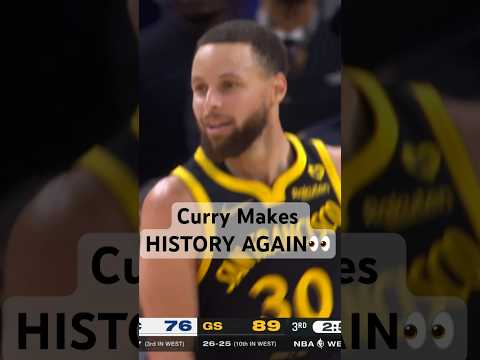 Stephen Curry Becomes The 1st Player In NBA History To Record 7+ 3PM In 4 Consecutive Games!|#Shorts