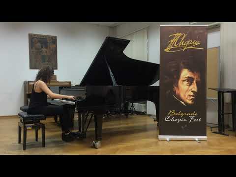 BELGRADE CHOPIN FEST 2019 - Review of piano talents - Dragićević Maša