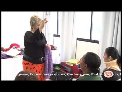 Vitória Quintal faz demonstração das linhas e lãs Coats Corrente - Parte 2