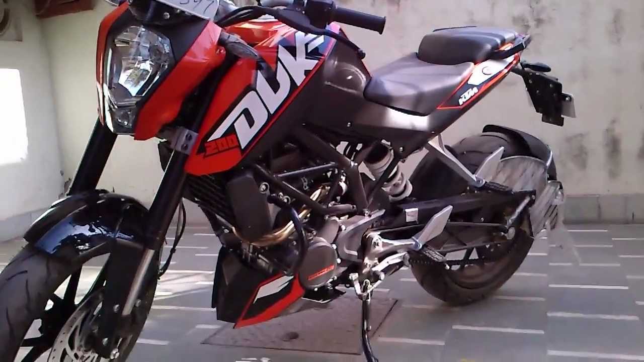 KTM Duke 200 india, Engine sound, start up and 360view