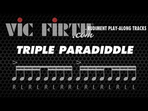 Triple Paradiddle: Vic Firth Rudiment Playalong