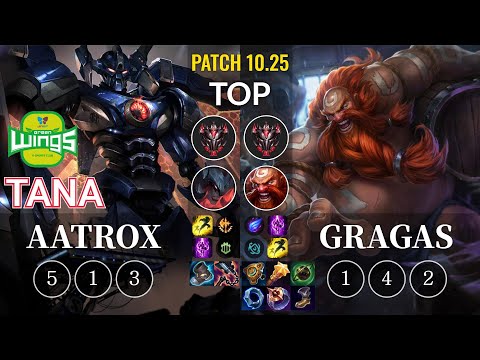 JAG TaNa Aatrox vs Gragas Top - KR Patch 10.25