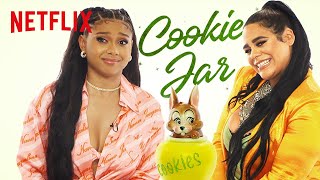 On My Block's Jessica Marie Garcia and Sierra Capri Answer a Nosy Cookie Jar's Questions | Netflix video