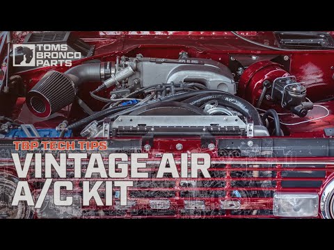 TOMS OFFROAD Tech Tips: Vintage Air A/C Kit in a Bronco w/HD Radiator & Stock Fan Mods