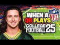 Playing CFB 25 Like An IRL QB
