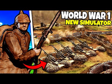This New WW1 ARMY BUILDING Simulator is TOTAL WAR with TRENCH WARFARE! - Great War Mod: New Update