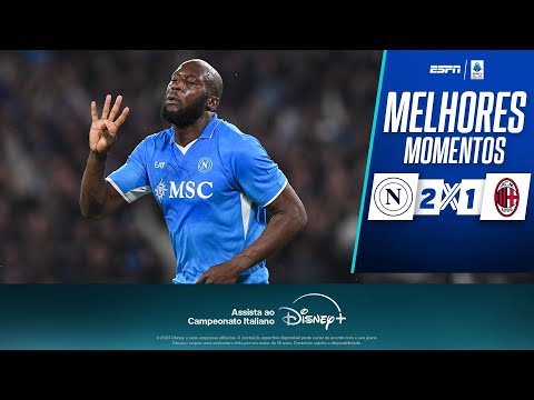 Gols e lances de Napoli x Milan