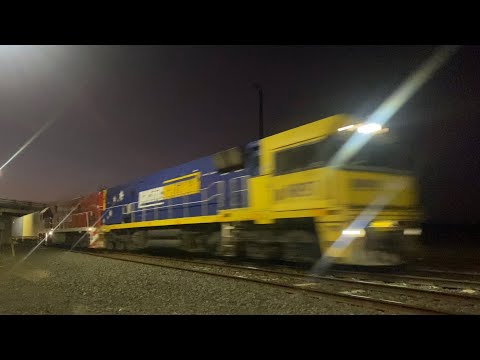 Up 3PM6 Pacific National freight with NR97 NR109 (GHAN) at Gheringhap heading to Melbourne 28/2/2025