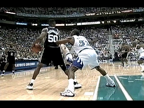 Karl Malone vs David Robinson&Tim Duncan | 1998 NBA WCSF Game 1 | Jazz vs Spurs
