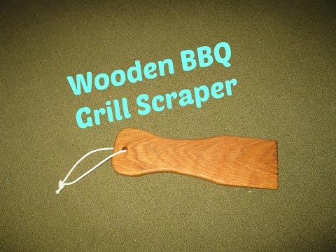 Wooden BBQ Grill Scraper