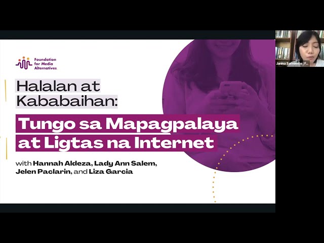 Ano ang panawagan ng mga kababaihan para sa mapagpalaya at ligtas na Internet?