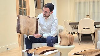 Talisman - showcasing their exclusive Springbok Deer Bags - 100% Natural Talis & Tefillin Bags!