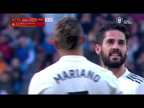 Golazo de Isco (4-0) Real Madrid vs UD Melilla