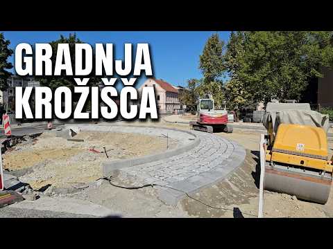 Napredek pri gradnji krožišča v Ljutomeru