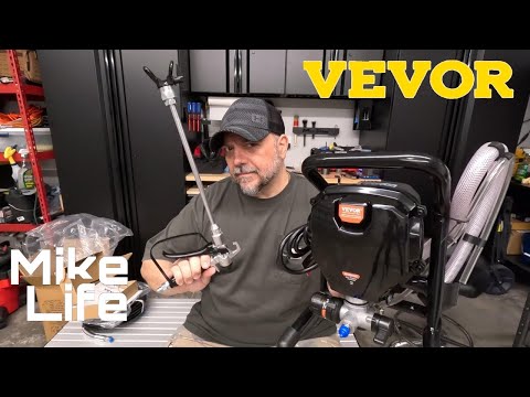 VEVOR Stand Airless Paint Sprayer, 750W 3000PSI Unboxing