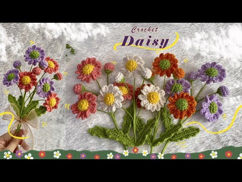CROCHET FLOWER 🌼 So Cute!! 🌼 How to Crochet Daisy Flower