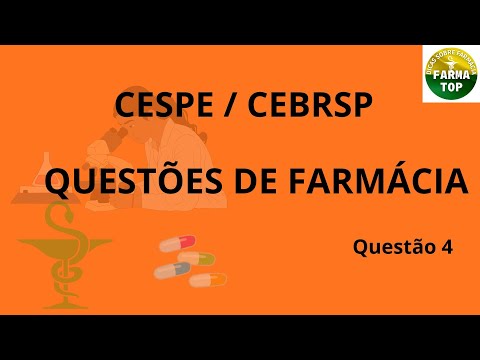CESPE/CEBRASP - Pharmacy Question