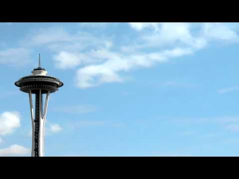 Seattle Space Needle in HD - Day and Night