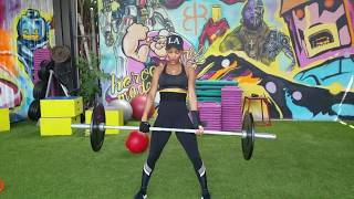 Meagan Good Doing A Deadlift with @forcefitnessinc
