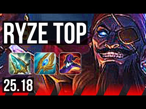 RYZE vs AATROX (TOP) | EUW Challenger | 25.18